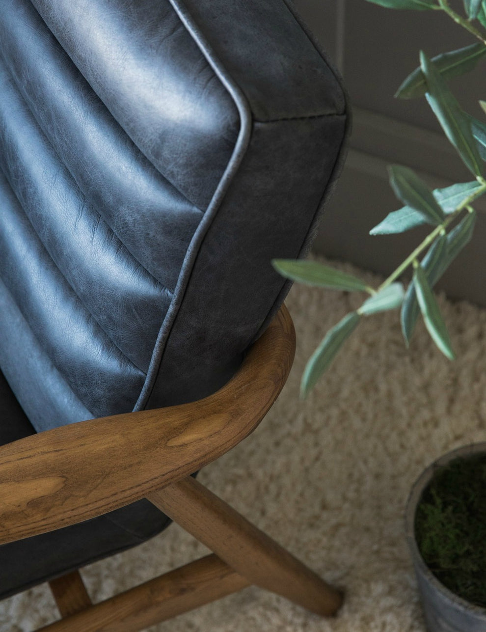 Mid-Century Leather Armchair