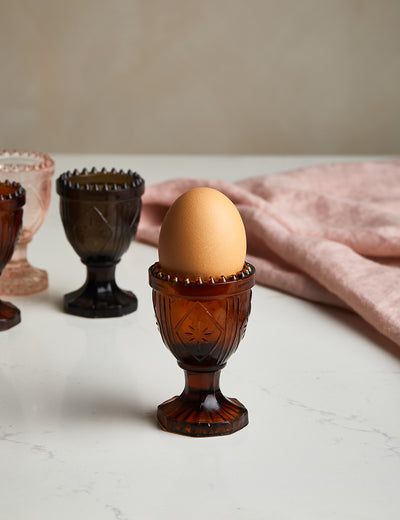 Mustard Glass Egg Cup
