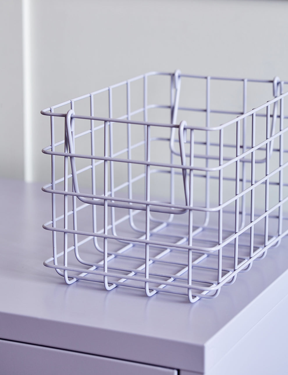 Mustard Made Lockers - Set of Three Wire Baskets - Lilac