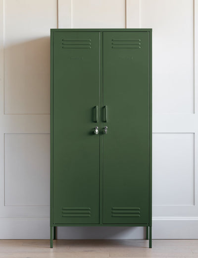 Mustard Made Lockers - The Twinny Double Locker - Olive Green