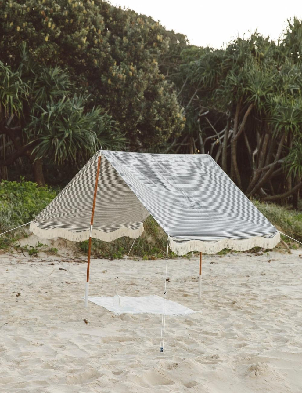 Navy Striped Beach Tent 