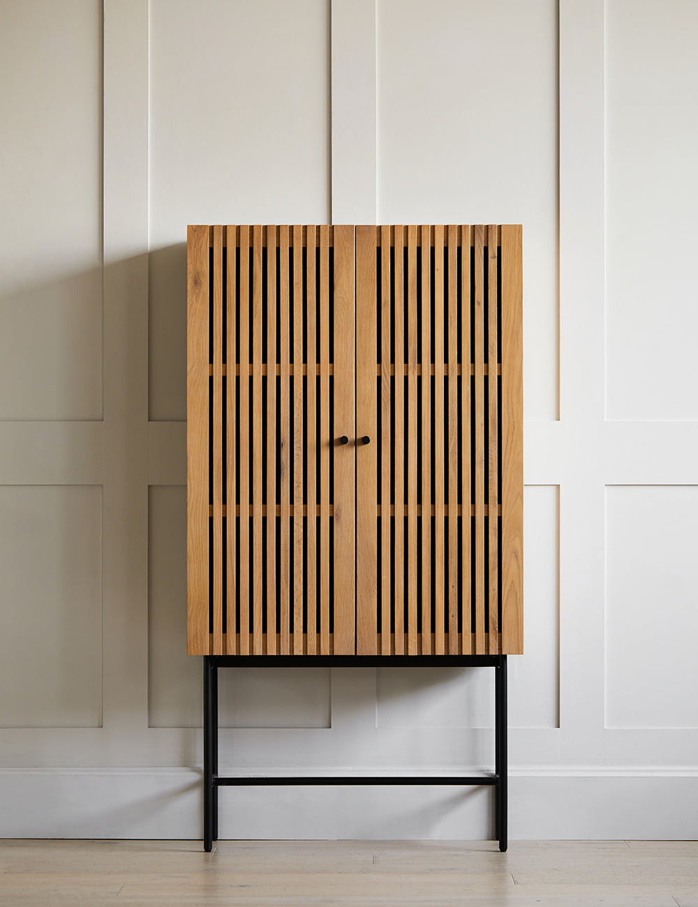 Okayama Wooden Cocktail Cabinet front