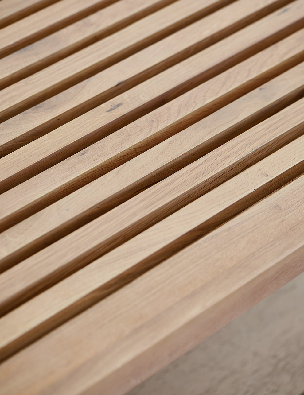 Okayama Wooden Coffee Table top detail