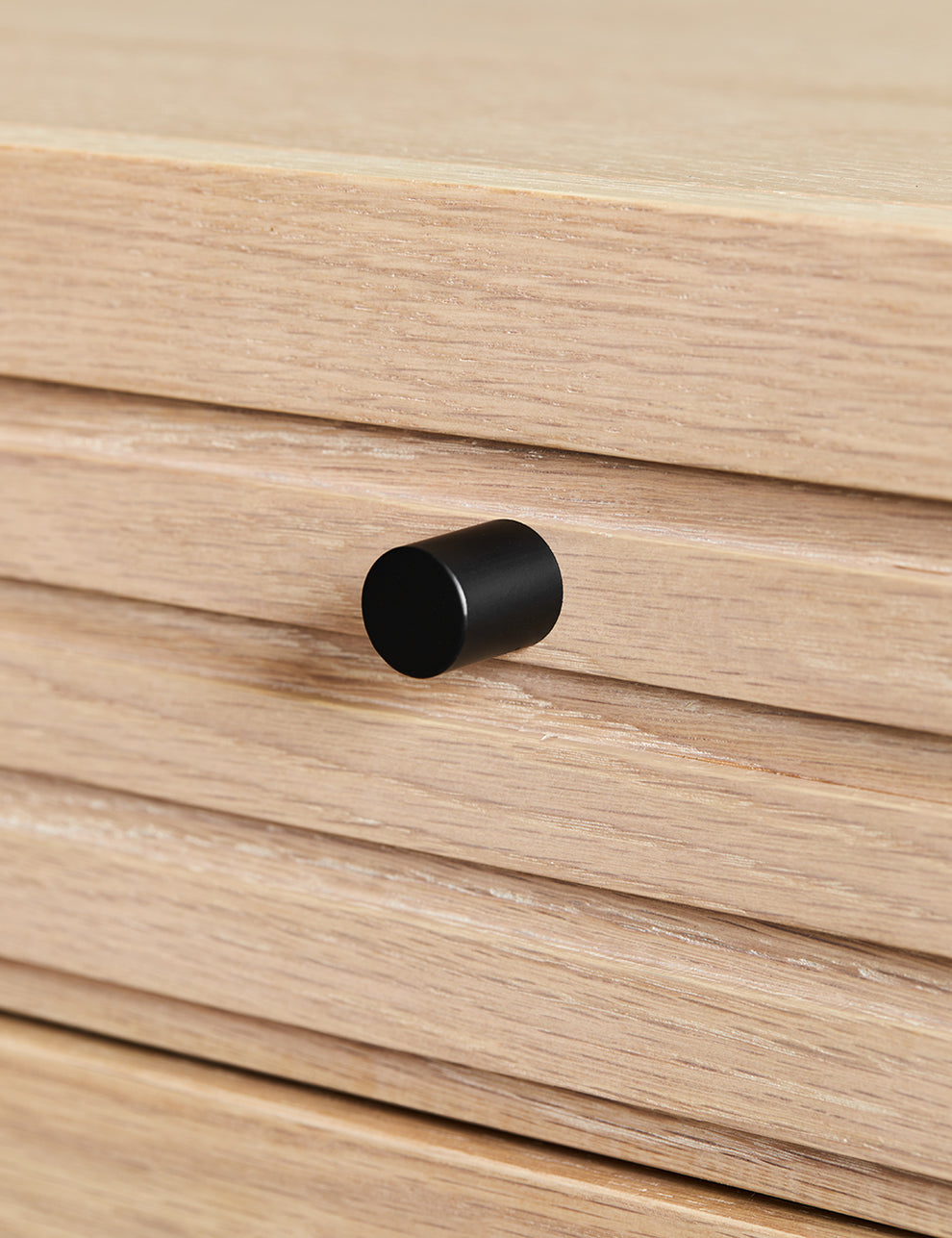 Okayama Wooden Sideboard handle details