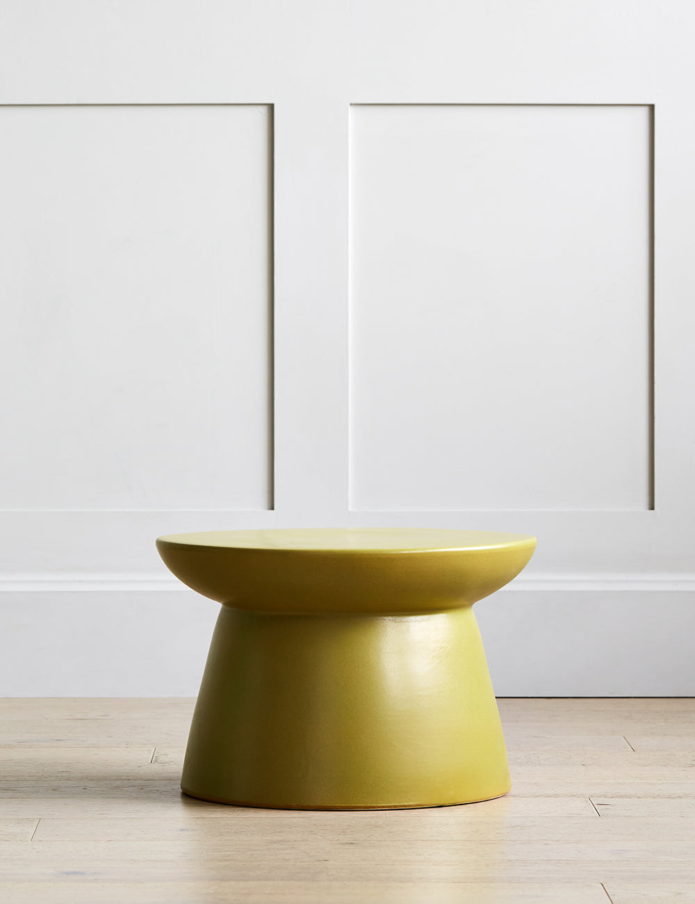 HKliving Olive Green Stone Coffee Table Rose and Grey