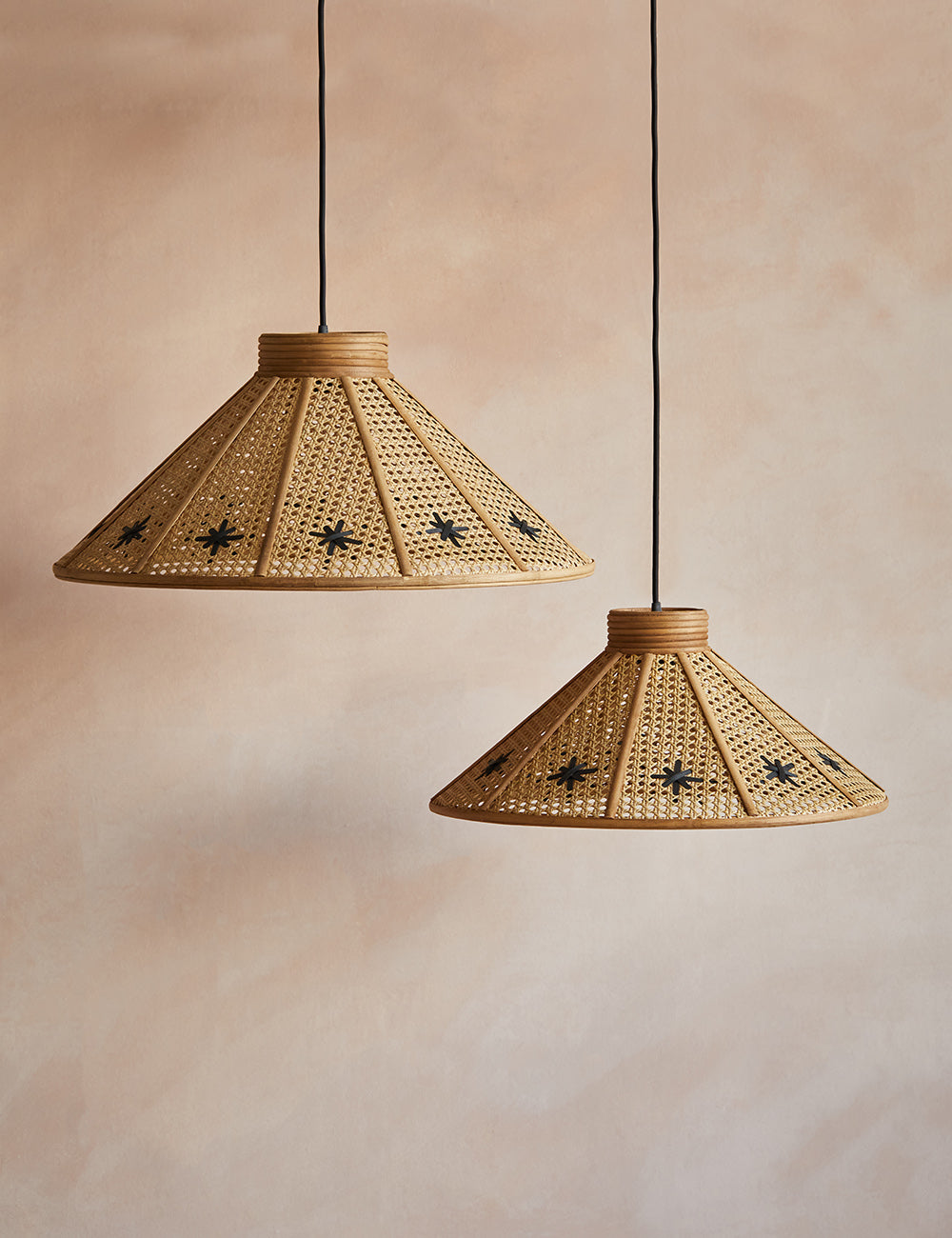 Pendant Rattan Ceiling Lamp - Two sizes available