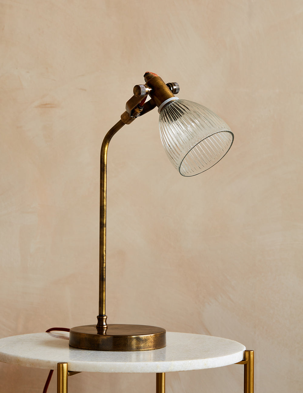 Rarni Antique Brass Desk Lamp