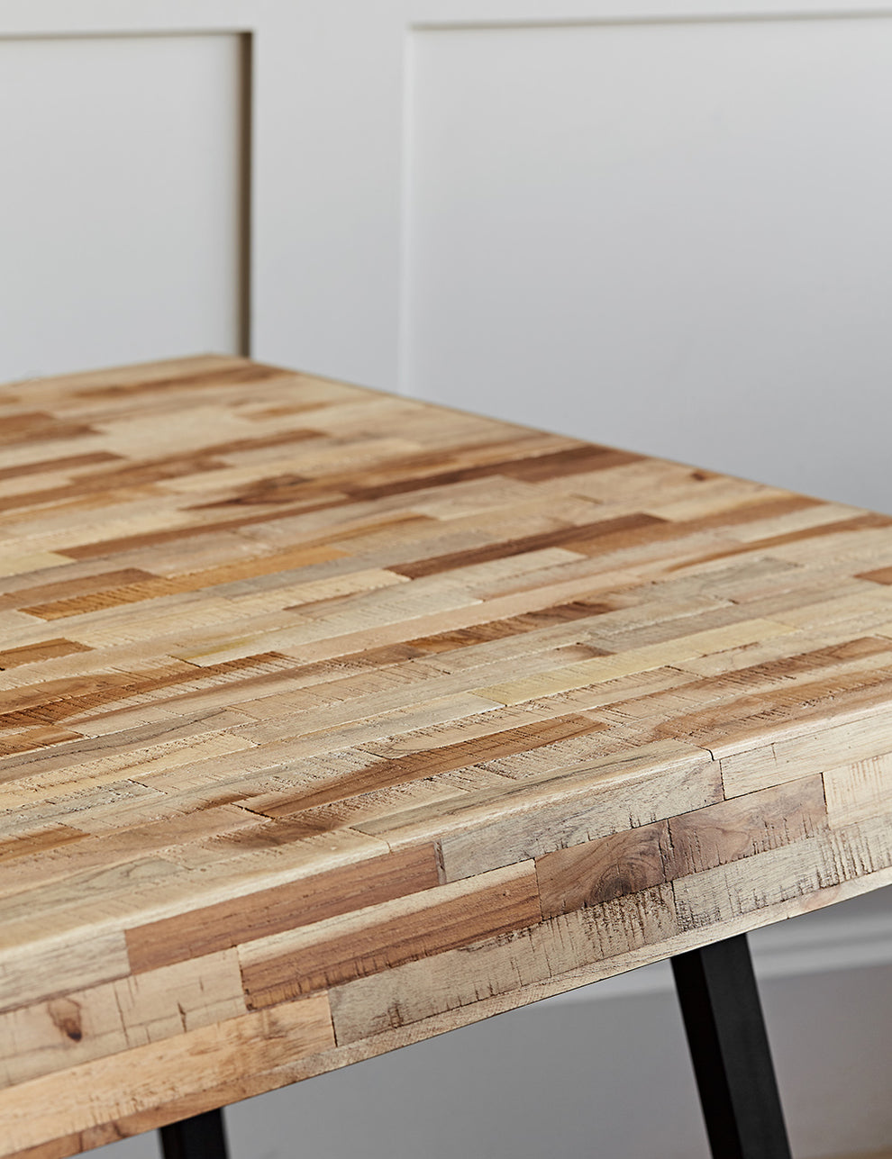 Recycled Teak Dining Table Texture