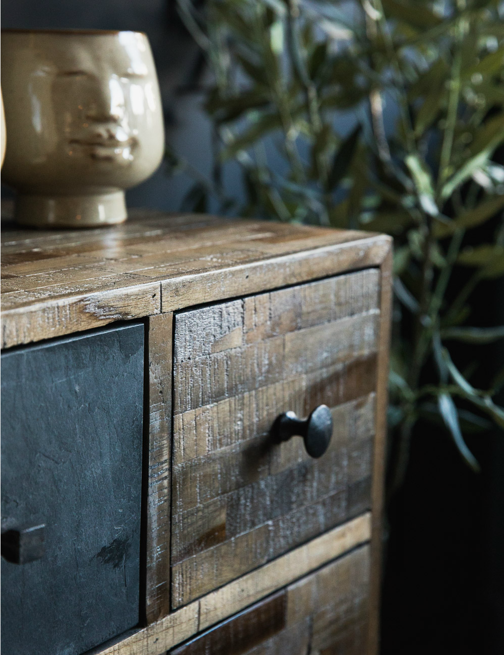 Recycled Teak Side Cabinet