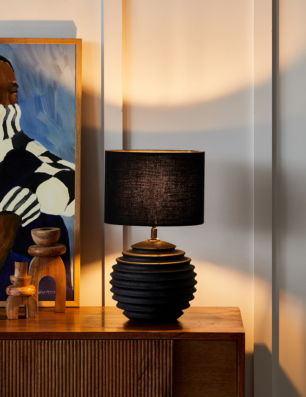 Small black lamp sales base