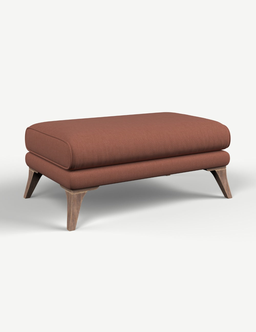 Dylan Footstool in Brushed Cotton Reef