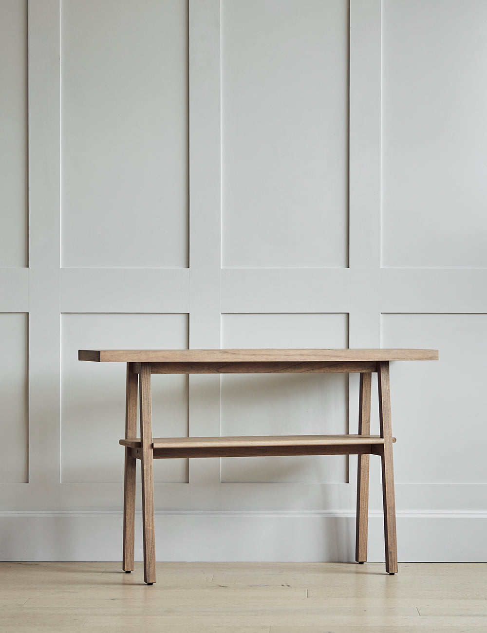 Grey shop wood console