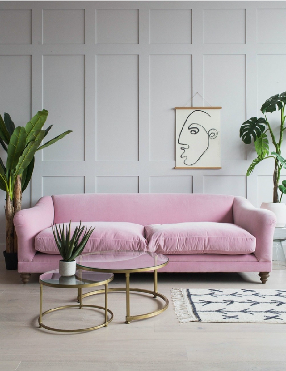 Rose and grey deals sofa