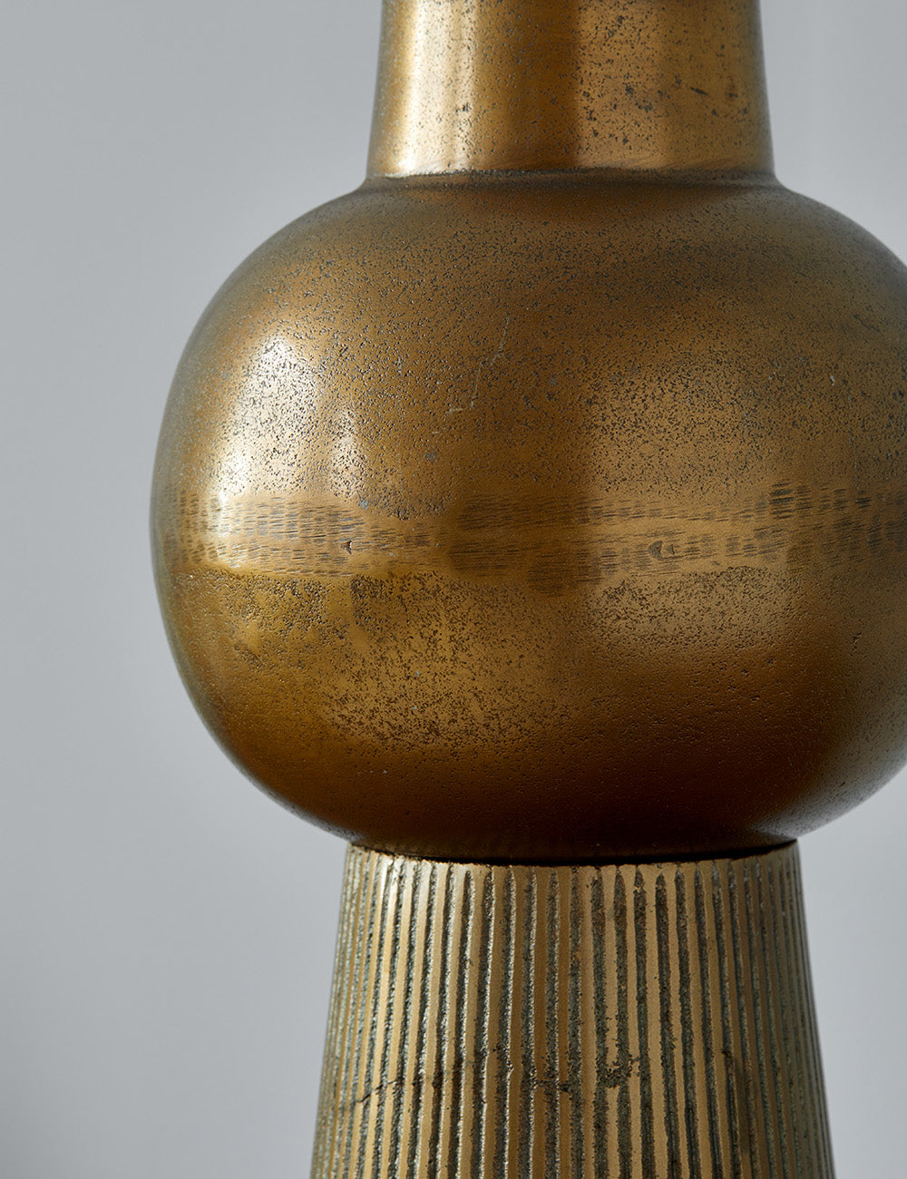 Shaka Antique Bronze Aluminium Table Lamp Base