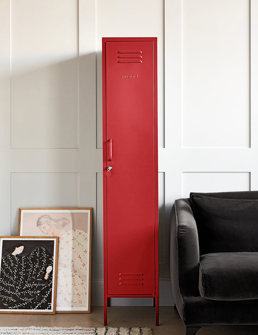 Mustard Made Skinny Locker in Poppy Red