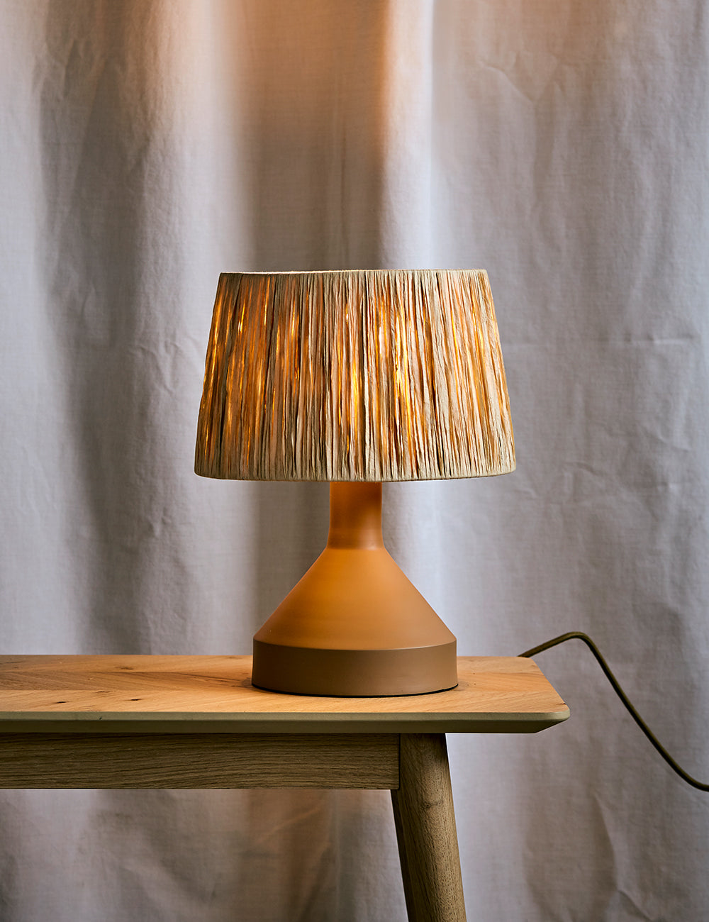 Mini table cheap lamp with shade