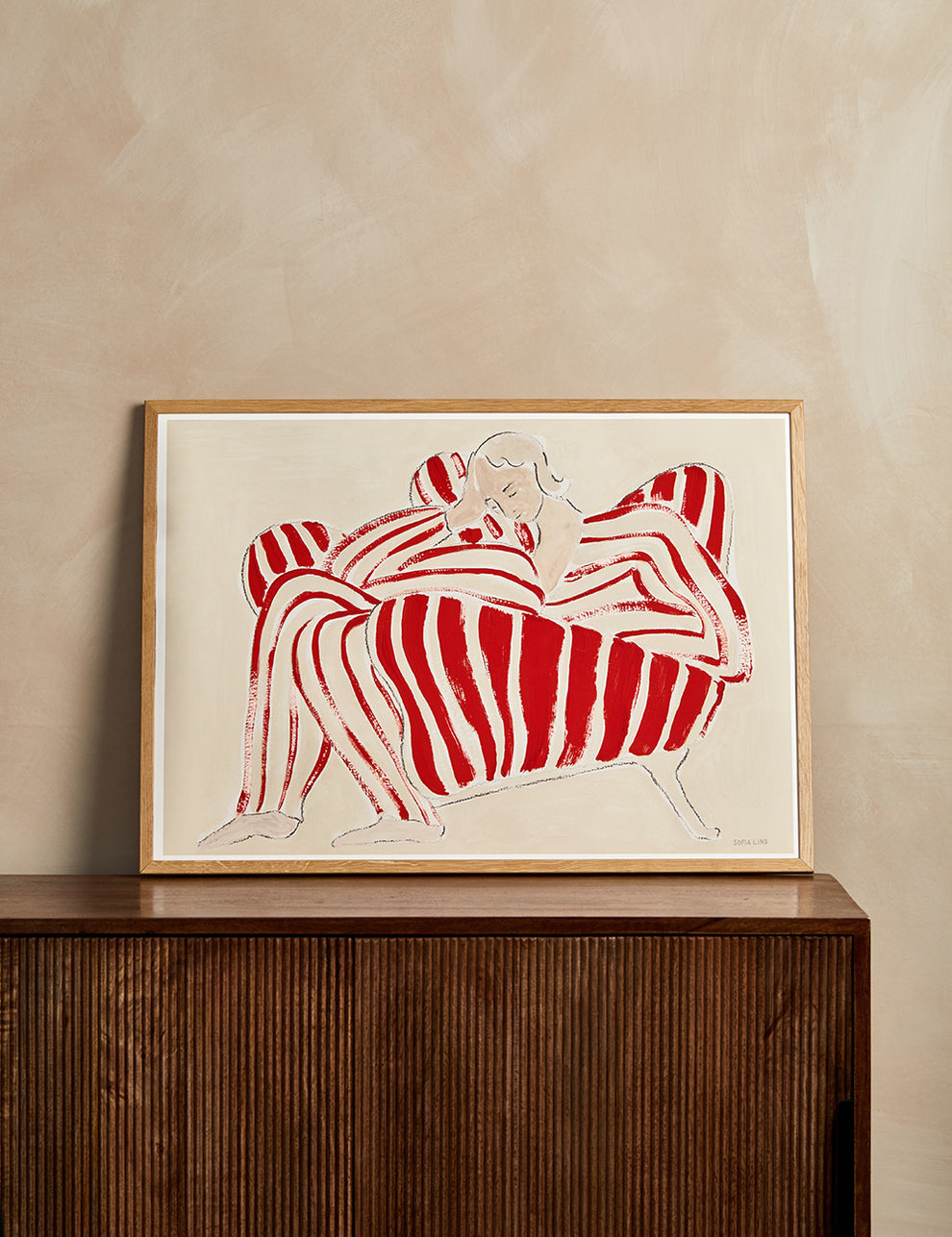 Sofia Lind 'Red Chair' Print
