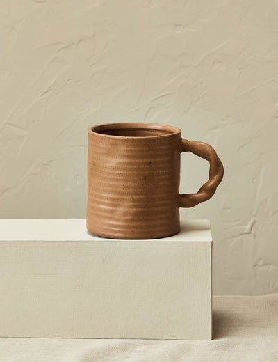 Twisted Chocolate Brown Mug