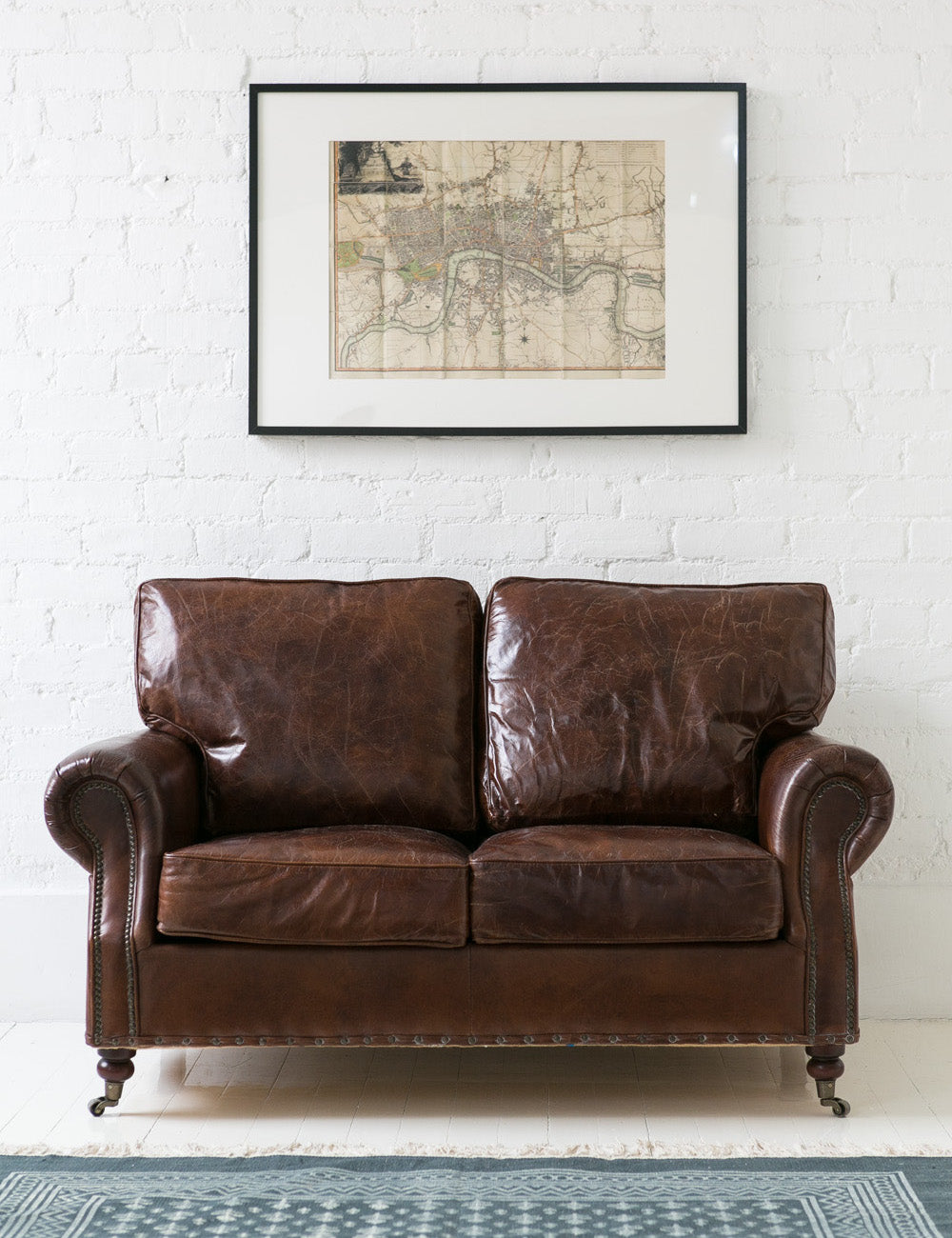 Vintage Leather Sofa - 2 Seater