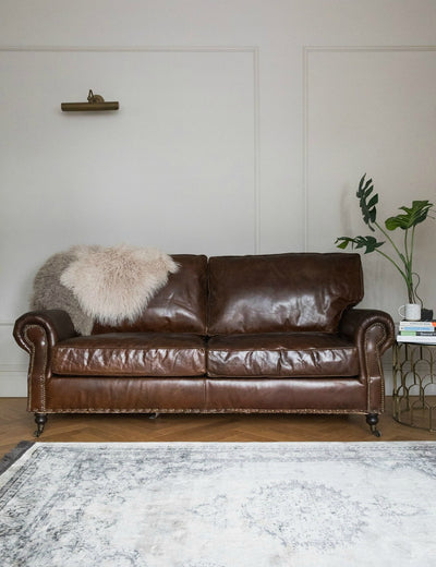 Vintage Leather Sofa - 3 Seater