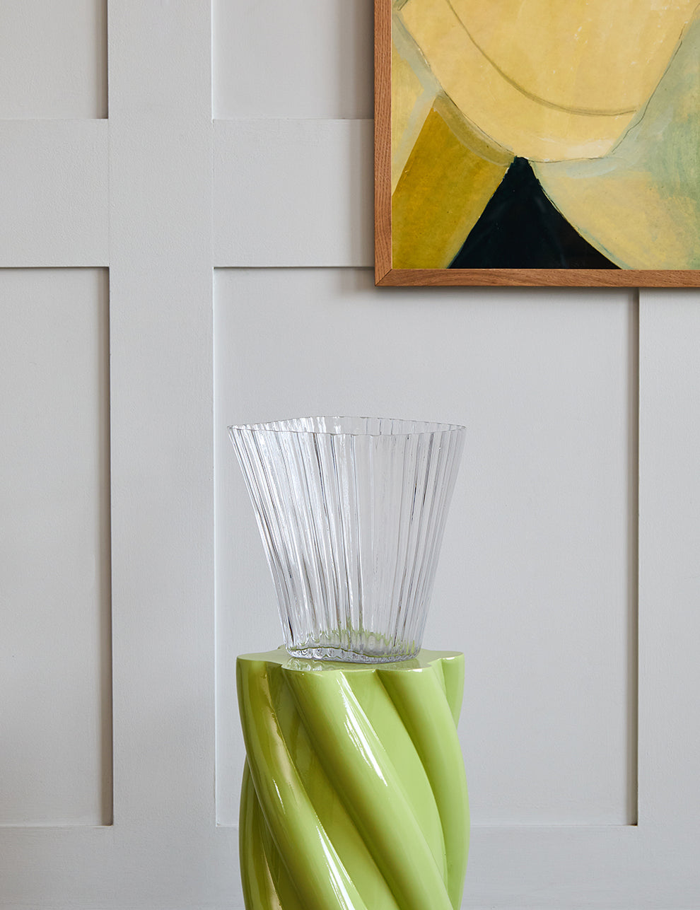 Wavy Glass Vase 