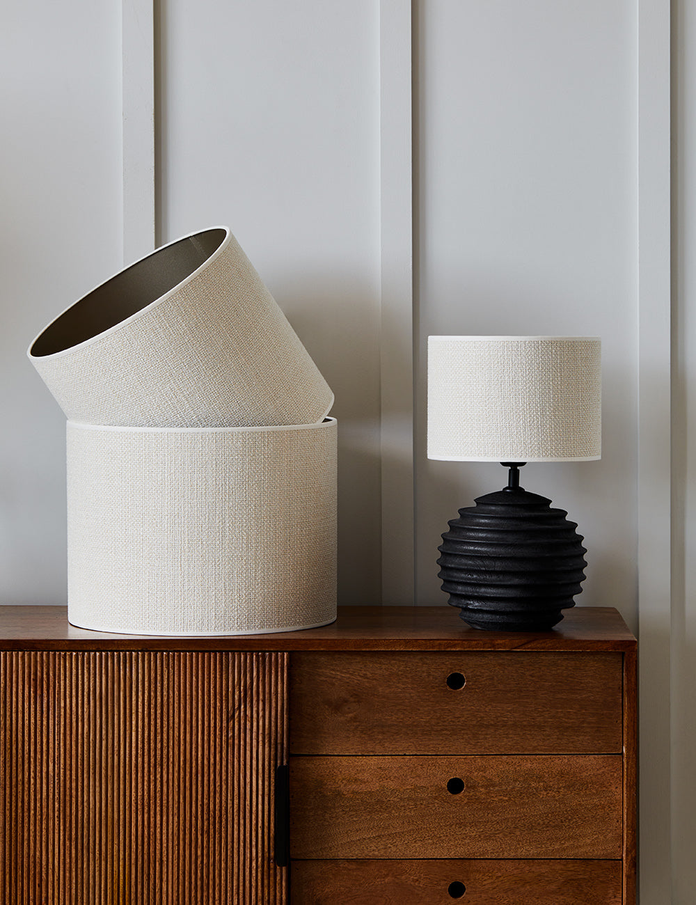 White textured lamp shade sale