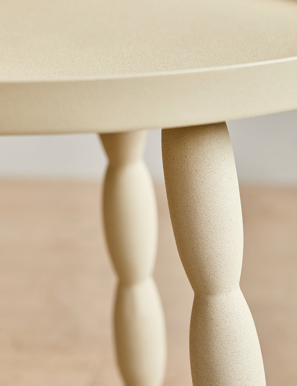 White Marshmallow Leg Side Table