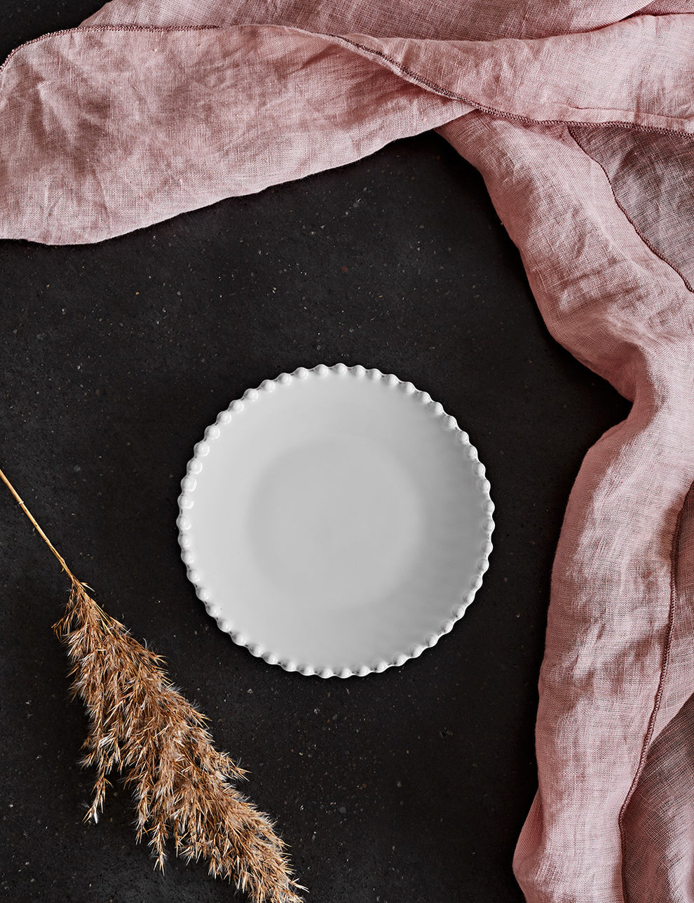 White Pearl Stoneware Side Plate
