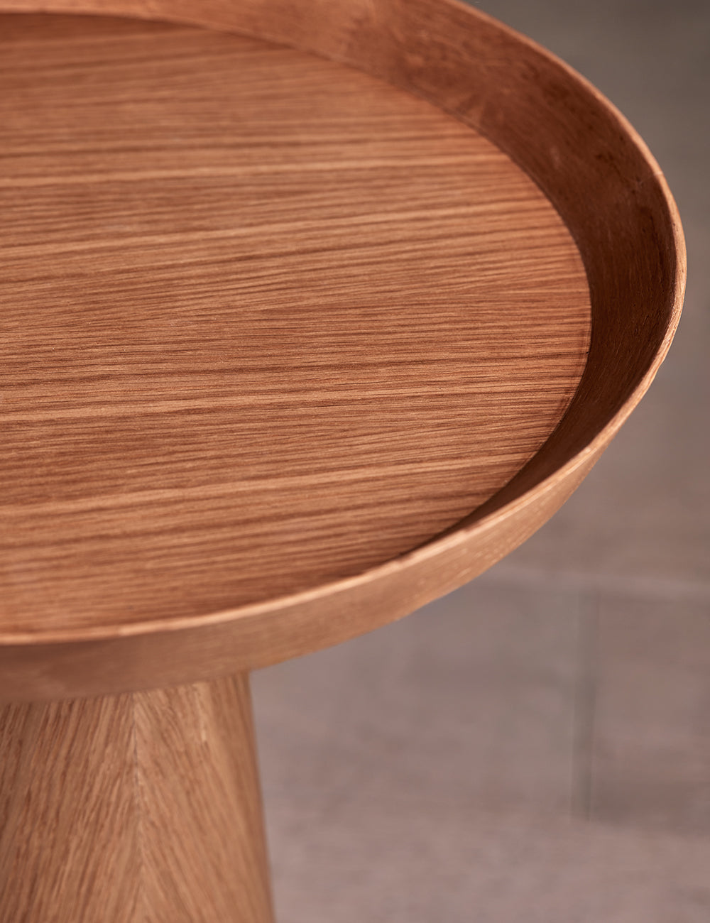 Wooden Tapered Side Table