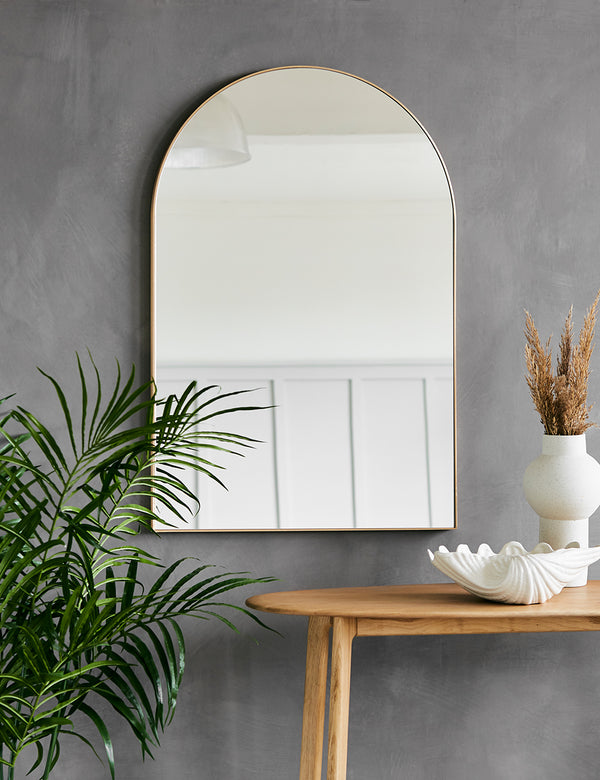 HKliving Arch Brass Wall Mirror | Home Décor | Rose & Grey | Rose & Grey